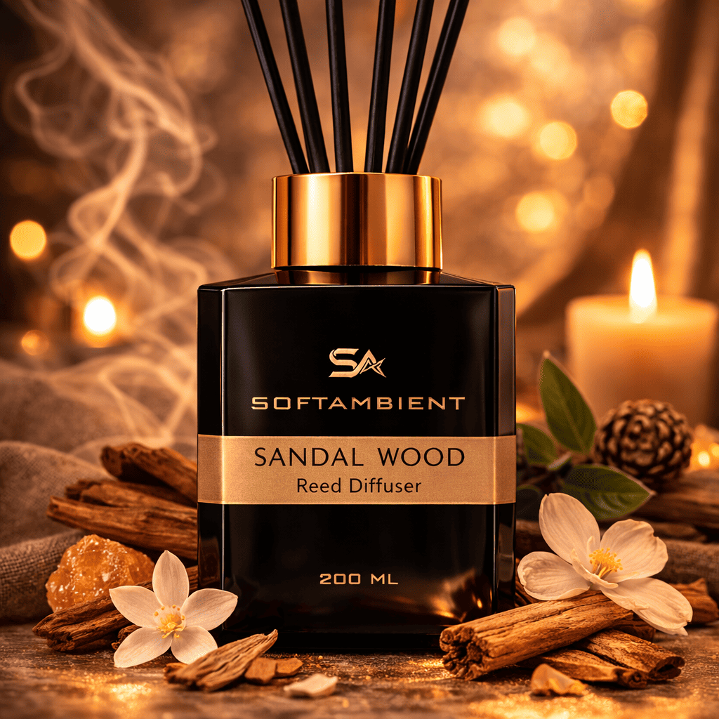 Sandal Wood Difuzor cu Bețe Parfumate 200 ml
