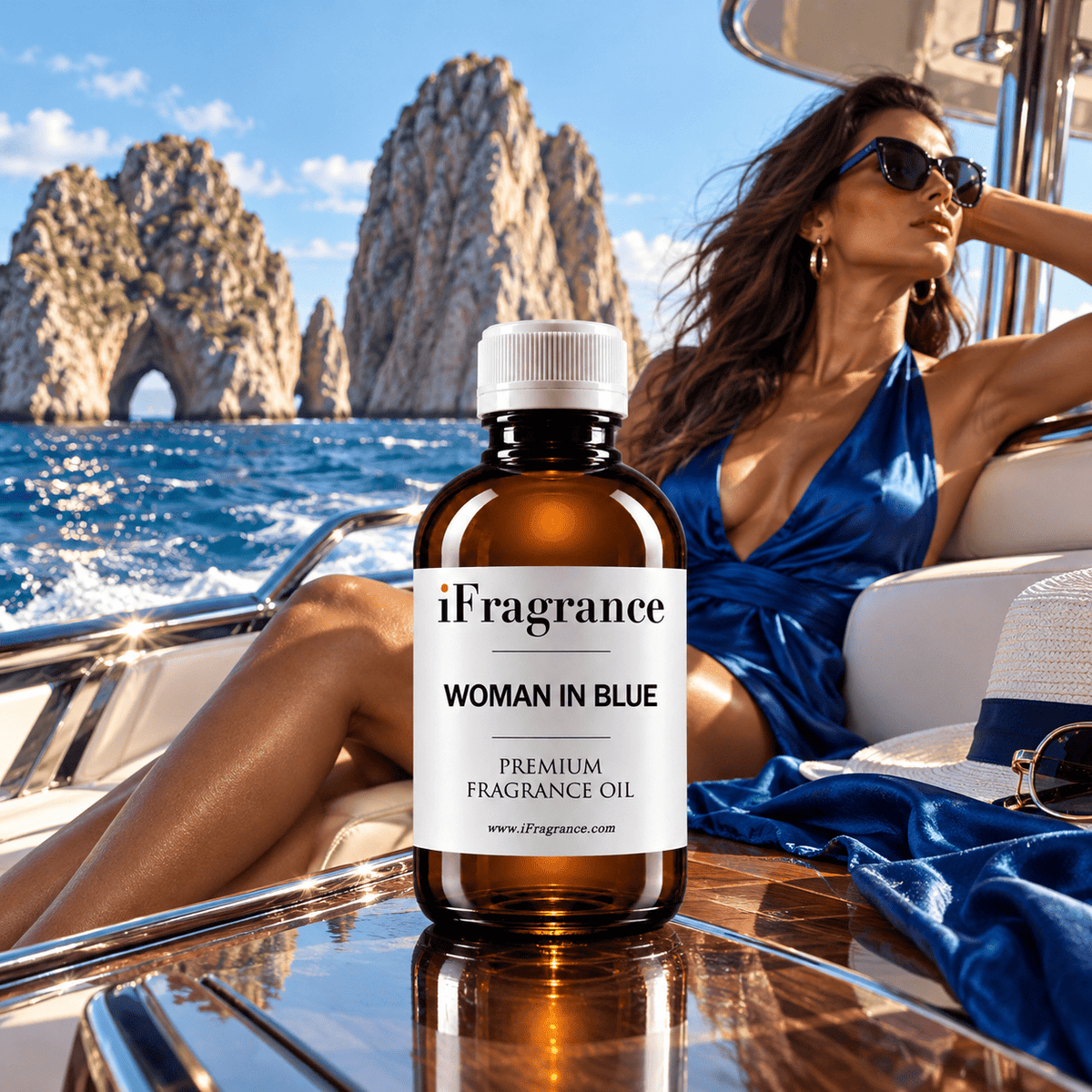 WOMAN IN BLUE – Essenza per Ambienti Premium, Olio Profumato per Diffusori